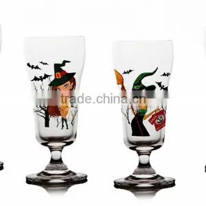 Fancy Hand Painted Wine Glass thumbnail-4
