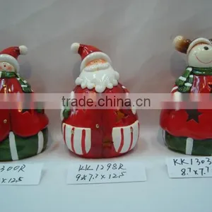 Ceramic Santa Claus Candle Holder thumbnail-1