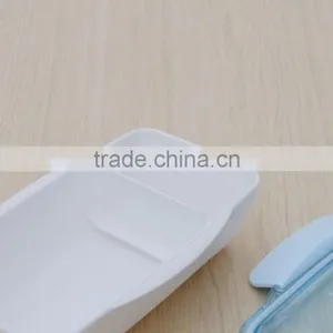 Clear Plastic Bento Lunch Box With Lock thumbnail-5
