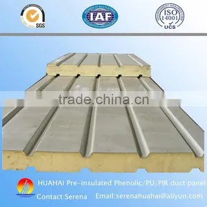 pu Foam Insulated Sandwich Panel Used for Wall thumbnail-1