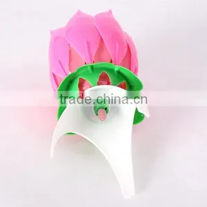Hot Sale Popular Fireworks Lotus Flower Music Birthday Candle thumbnail-2