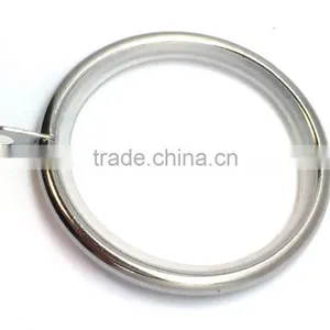 Steel Low Noise Curtain Rod Ring Fixed Eyelet Chrome Plated ID35mm/OD42mm thumbnail-3