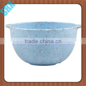 Custom Make Eco-Friendly Feature and Melamine Mixing Plastic Bowl With Handle thumbnail-3