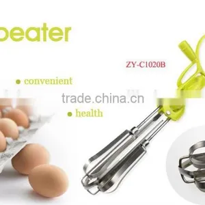 as Seen on tv Stainless Steel Kitchen Rotary Egg Beater thumbnail-1
