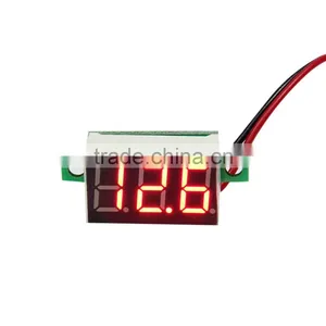 1pcs Mini Digital dc Voltmeter Red LED Panel Voltage Meter 3-Digital Adjustment Voltmeter Digital Ammeter and Voltmeter thumbnail-1