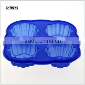 10135 Four Cells Flowers Silicone Mould thumbnail-3