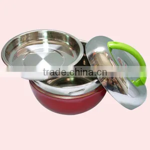 Apple Shape Stainless Steel Round Lunch Box With Handle thumbnail-2