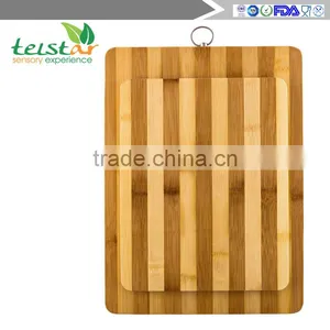 Beautiful Bamboo Chopping Block & Small Tray Sets: Wood Chopping Block, Bread Plate Cover a Cheese Platter thumbnail-3