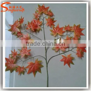 Factory Wholesale Artificial Big Green Leaves for Decoration thumbnail-3