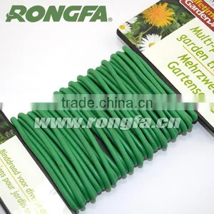 Green Color 5mmx5m Soft Garden Twist Tie Wire Tie thumbnail-4