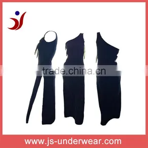 Sexy Single Bond Pajamas for Women Fancy Black Night Wear Dress for Graceful Ladies (accept OEM) thumbnail-1