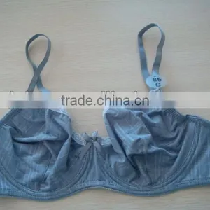 Js-903 Nude and Blue Color no Pad Bra in Stock thumbnail-1