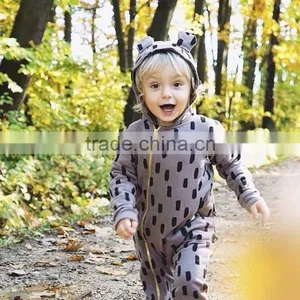 Readymade Garments Wholesale Market Boys and Girls Dot Print Jumpsuits thumbnail-3