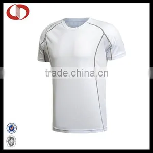 Cannda 100% Polyester Blank t Shirt White thumbnail-1