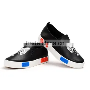Hot Selling Ladies pu Leather Slip on Shoes Women Platform Shoes 2017 China Market thumbnail-3