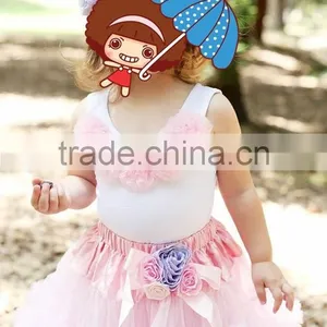 Pettiskirts Tutu Tulle Ballet Skirt for Girls Chiffon Ruffle Fluffy Pettiskirt Children Ballet Skirts thumbnail-4