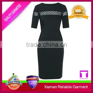 New Model Dress Knee-length Bodycon Slim Girls Party Dresses thumbnail-2