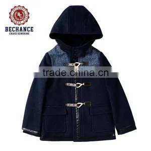 Stylish Wool Jacket for Children With Detachable Hood thumbnail-1
