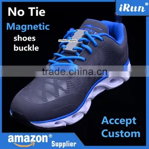Novelty Sneaker Shoe Buckles No-Tie Magnetic Closure Casual Shoelace Amazon Supplier Provide UPC Barcode Label Service thumbnail-1