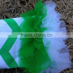 2015 New Baby Girls Shamrock Clover St.patrick Romper Tutu Dress With Macthing Necklace and Bows 3 Pieces Set thumbnail-3