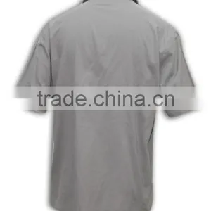 100% Cotton Design China Made Logo Printing Grey Mens Casual Shirt Design thumbnail-3