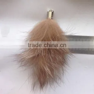 Key Chain Fur Factory Direct MIni Fox Tail Female Dance Custom thumbnail-2