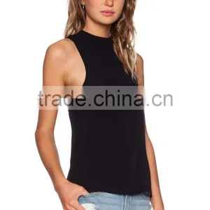Exposed Back Zipper Closure Dri Fit Tank Tops Wholesale thumbnail-3