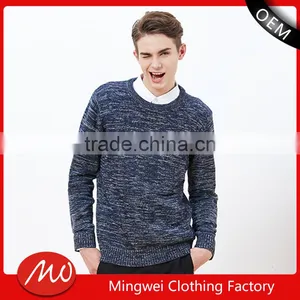 Mens High Quality Jacquard Knit Custom Sweater for Wholesale thumbnail-1