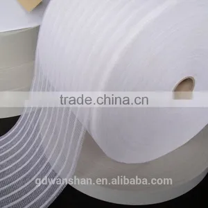 Raw White Book Binding Rayon Fabric Mesh Gauze Texture Roll in Bulk thumbnail-3