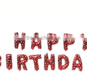 16 Inch Foil Balloon Happy Birthday Letter Balloon For Sale thumbnail-3