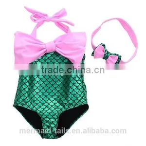 Baby Kid Girls Little Mermaid Set Costume Bikini Swimwear Swimsuit Outfits Dress thumbnail-1