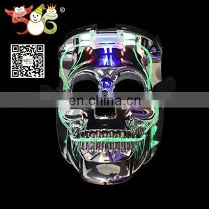 Customized Logo Halloween Light up Skull Mask thumbnail-3