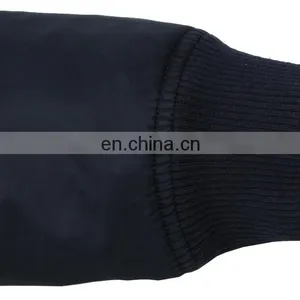 High Quality Nylon Plain Navy Flight Bomber Jacket Mens thumbnail-6