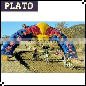 Outdoor Blue Inflatable Red Bull Race Arch for Motorcycle Racing thumbnail-1