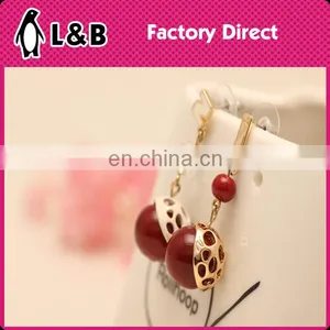 Dangle Earrings Round Shaped Earrings Rhinestone Bridal Earrings thumbnail-1