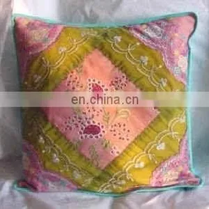 Wholesale Cotton Cushion Cover Embroidery Pillow Cushions thumbnail-2