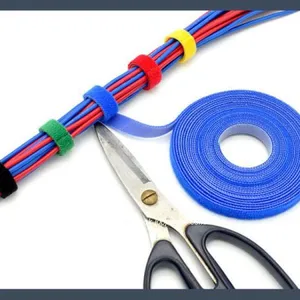 High Quality Back to Back Wire Arrangement Hook and Loop Cable Tie,colours thumbnail-1