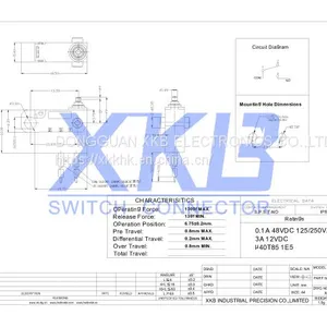 XG303-130E00C7-EA 1A/3A Waterproof Micro Switch With Good Price thumbnail-2