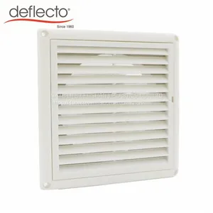 Plastic Louvered Vent With Removable Mesh White PP Dryer Vent Cover thumbnail-1
