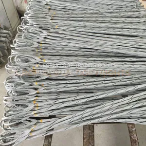 Suspension Cable Connector Helical Preformed Guy Grip Dead End Wire Clamp for Stay Wire Construction thumbnail-3