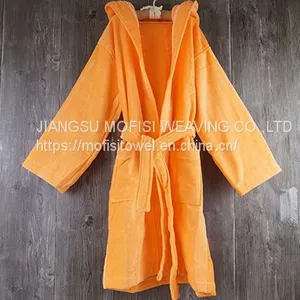 High Quality Fashion Kids Children Hooded 100% Cotton Bathrobe thumbnail-4