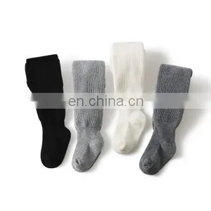 Children's Thickened Pantyhose Autumn and Winter New Solid Color Bottoming Socks for Boys and Girls Plus Cashmere Baby Openable thumbnail-3