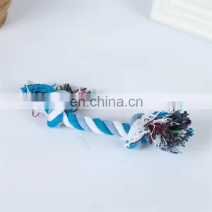 Small to Large Dog Play Colored Double Knots Handmade Cotton Pet Rope Toy thumbnail-4