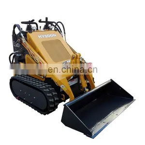 CE Approved Petrol Engine HY380 Track Skid Steer Small Loader Price thumbnail-1