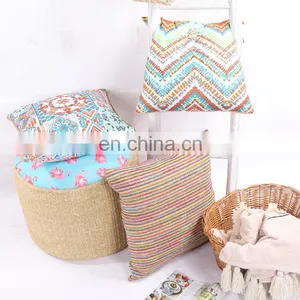Wholesale Square Cotton Cushion Printed National Flavor Pattern Classical National Customs Design Cushion Pillow thumbnail-2
