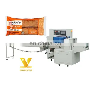Low Cost Horizontal Automatic Egg Rolls Packing Machinery thumbnail-1