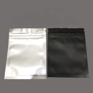 3*4 Inches Three Side Seal One Side Metallic Foil Mylar One Side Clear Snack Package Bags With Zipper thumbnail-2