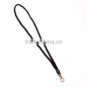 2015 China Factory Handmade Key Holder Fashion Neck Hanging Wholesale Leather Black Key Chain thumbnail-3
