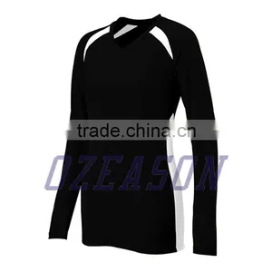 Newest Volleyball Uniform Designs for Women, Custom Long Sleeve Volleyball Jersey Supplier's Choice thumbnail-3