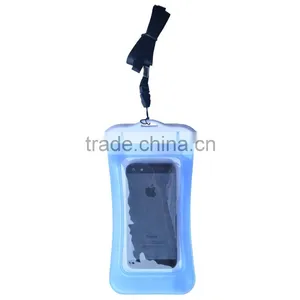 Waterproof PVC Phone Diving Bag With ABS ButtonS Within 10m Deep thumbnail-1